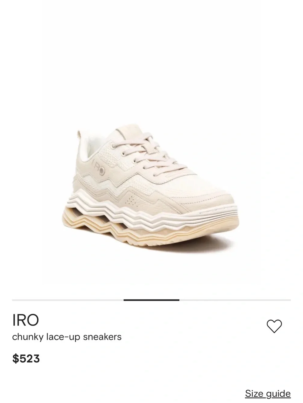 IRO Chunky Platform Sneakers in Tan